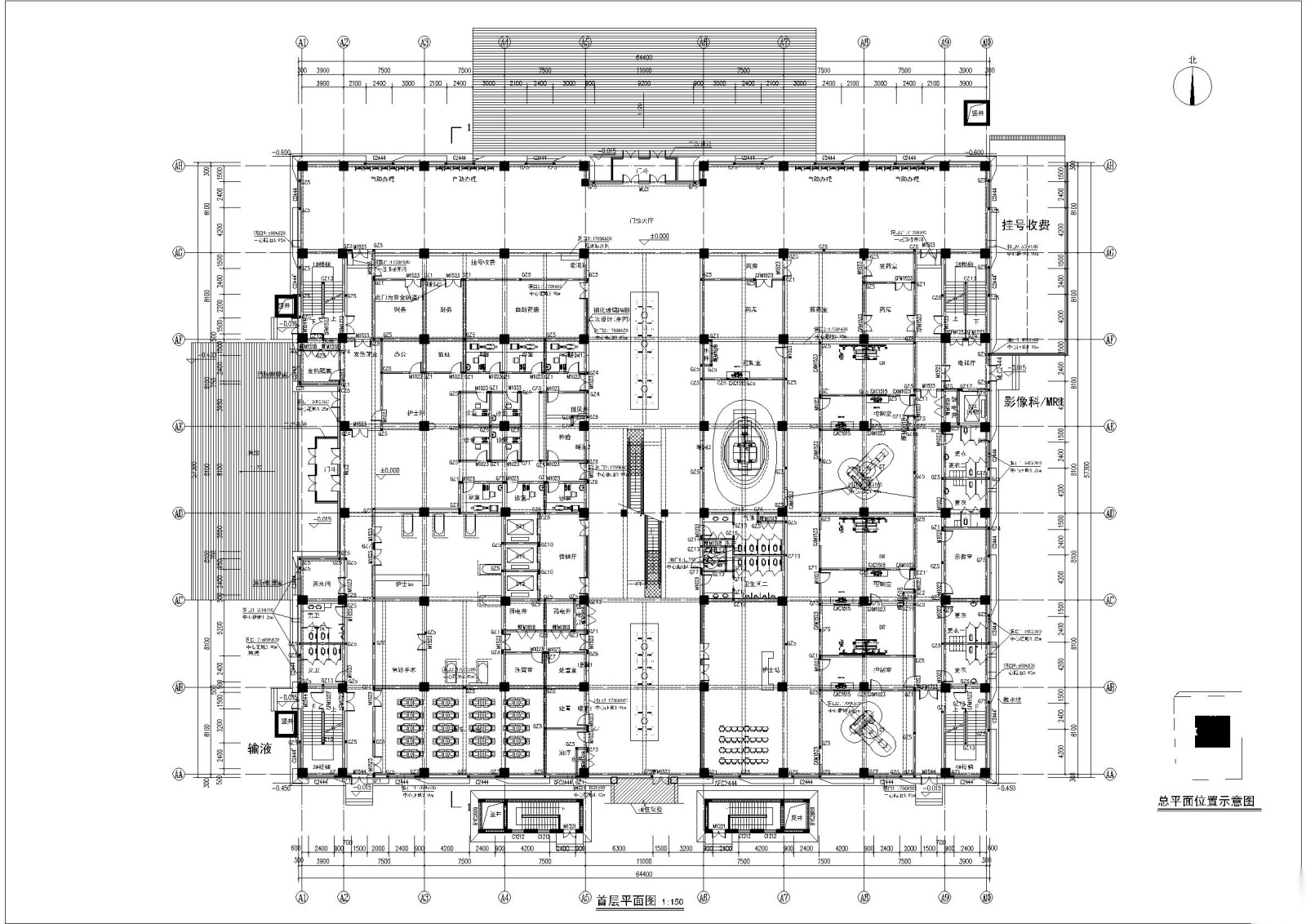 宣化中医院门诊楼建筑施工图施工图下载【ID:160722113】