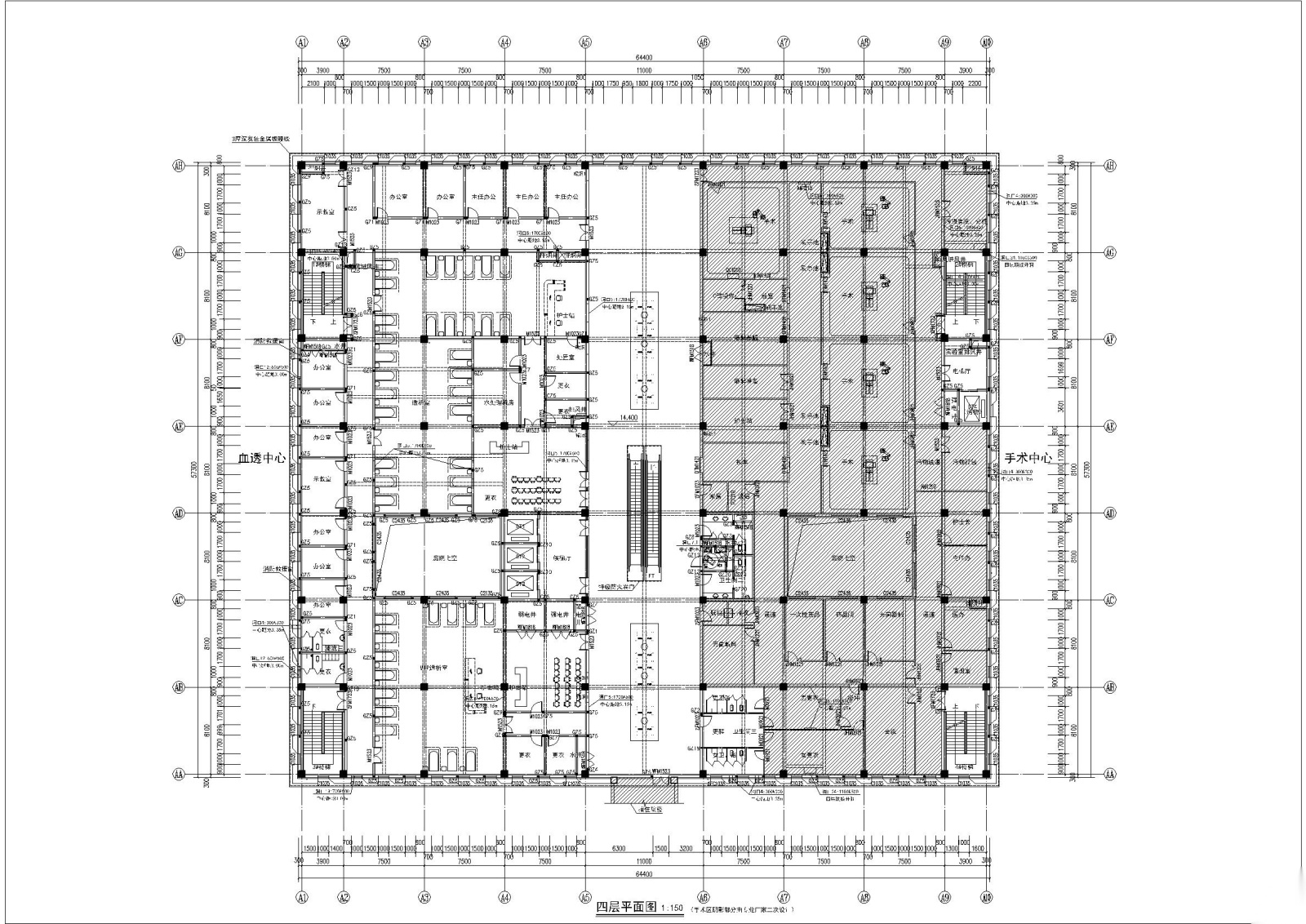 宣化中医院门诊楼建筑施工图施工图下载【ID:160722113】