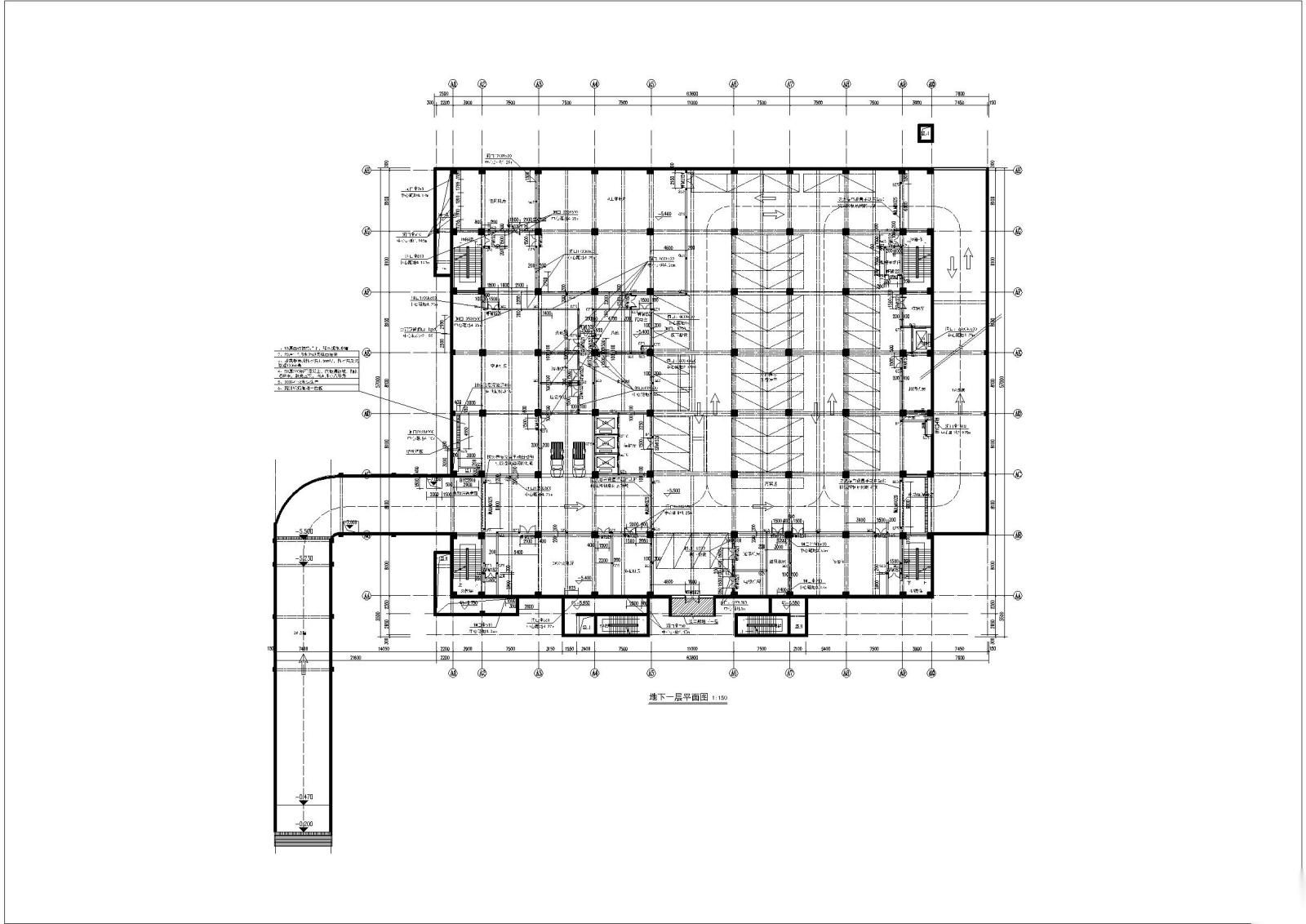 宣化中医院门诊楼建筑施工图施工图下载【ID:160722113】