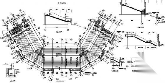 某水上看台建筑方案图cad施工图下载【ID:160733158】