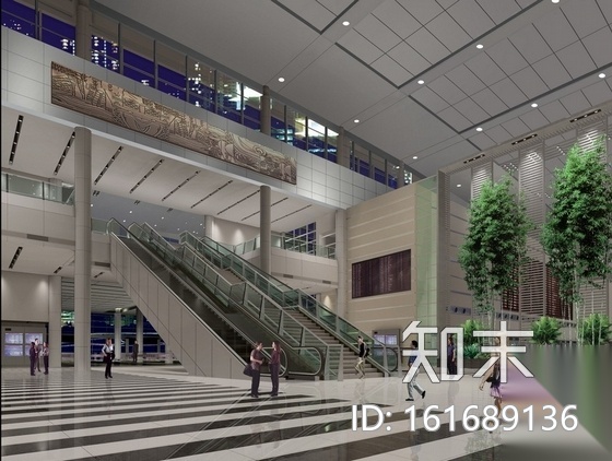 [义乌]现代民航机场扩建室内装修图（含实景效果）施工图下载【ID:161689136】