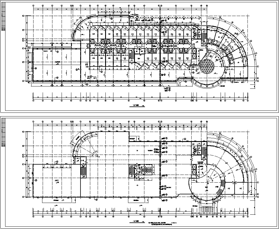 5套现代风格宾馆酒店建筑设计项目施工图cad施工图下载【ID:151524127】