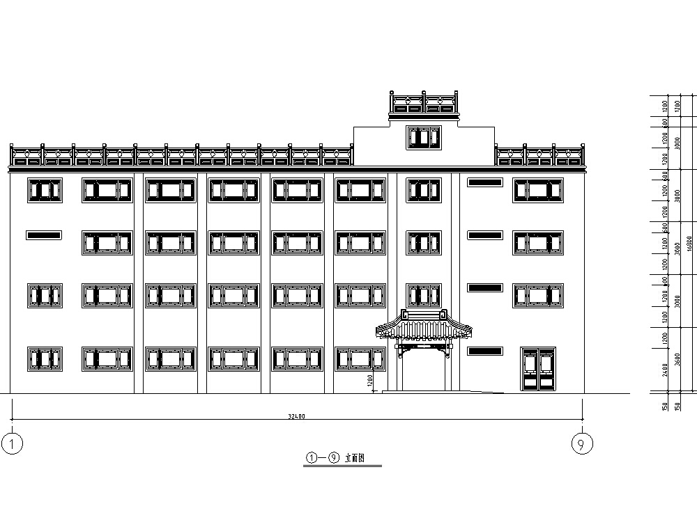 5套现代风格宾馆酒店建筑设计项目施工图cad施工图下载【ID:151524127】