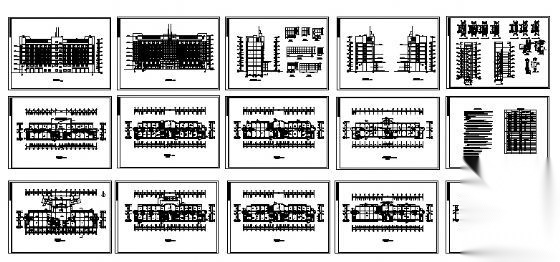 某消防队办公楼建筑施工图cad施工图下载【ID:168482112】