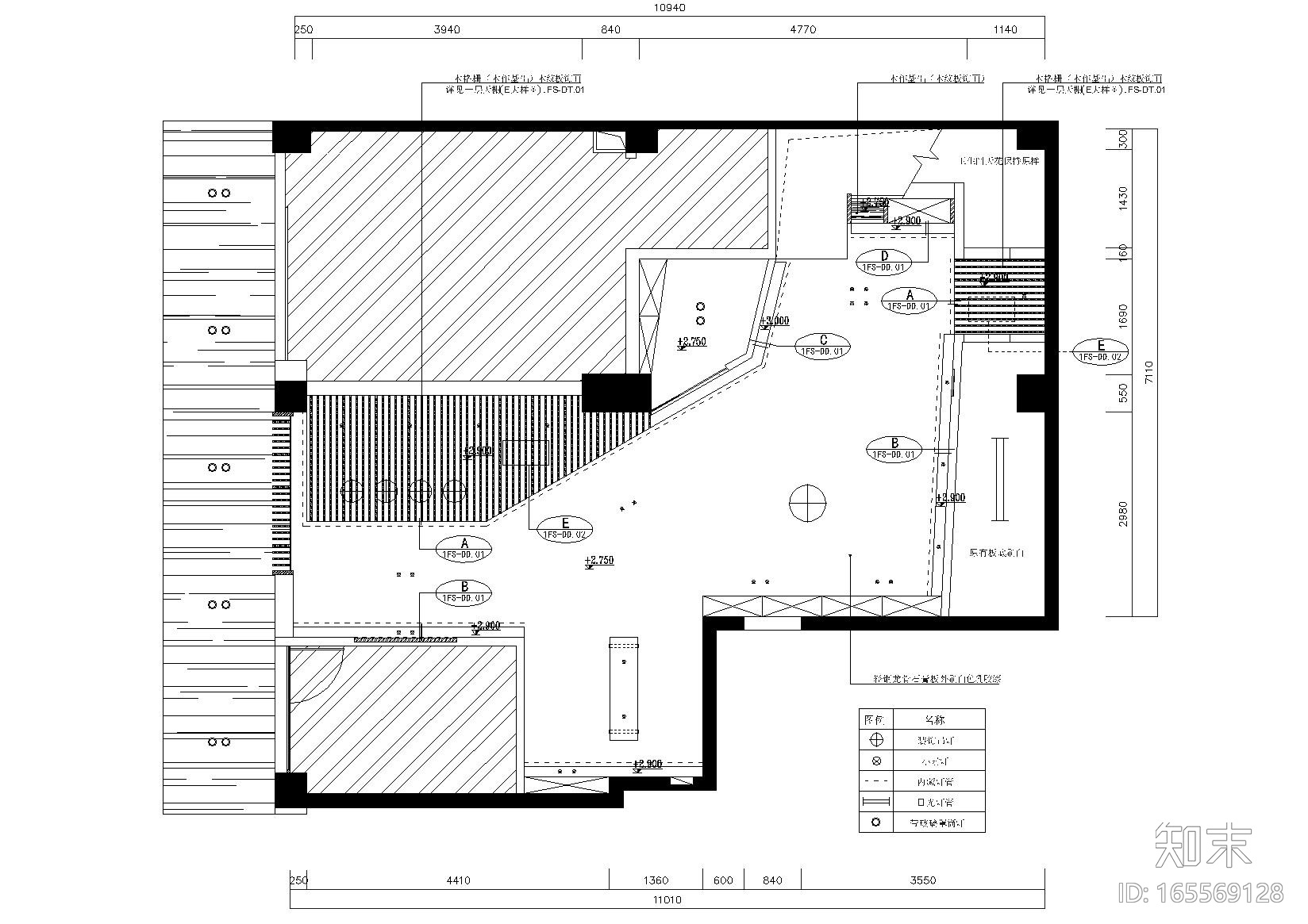 [厦门]澜馨美容美发沙龙中心施工图+实景图cad施工图下载【ID:165569128】