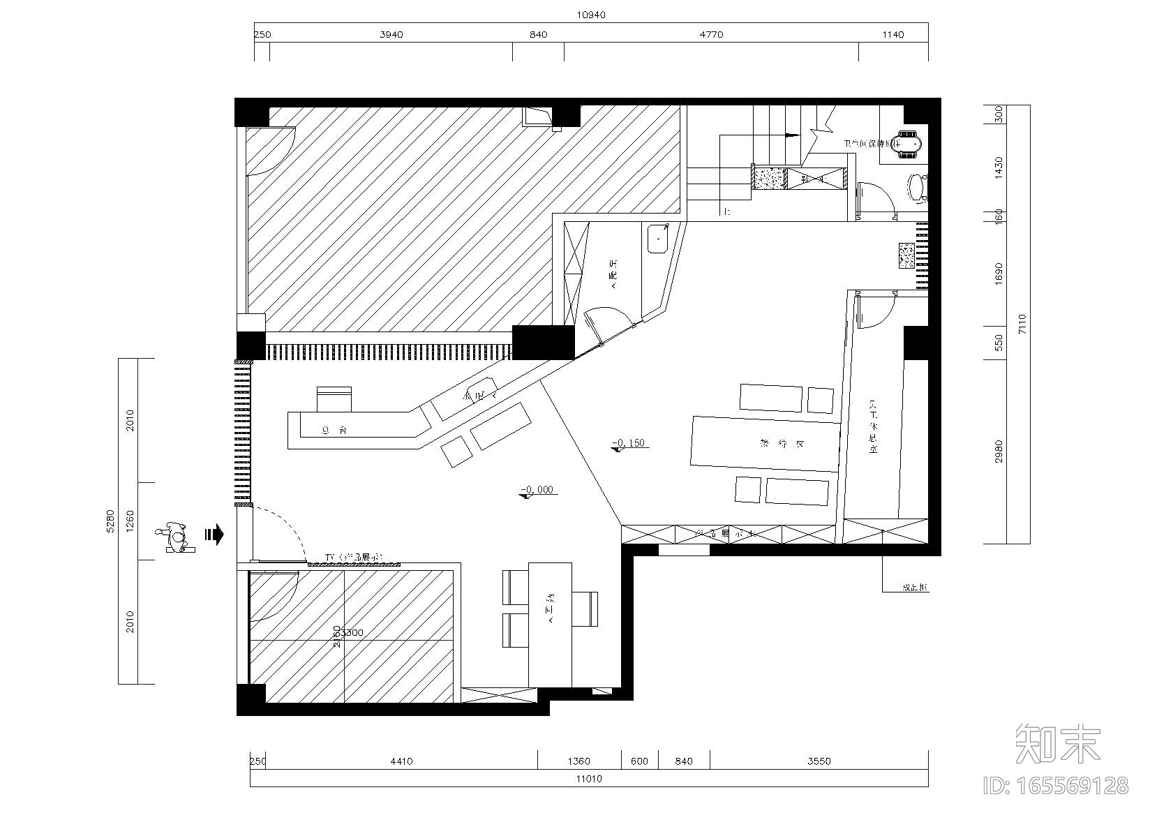 [厦门]澜馨美容美发沙龙中心施工图+实景图cad施工图下载【ID:165569128】