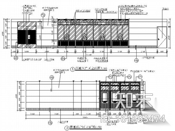 工商银行某路54号支行装修图cad施工图下载【ID:161693474】