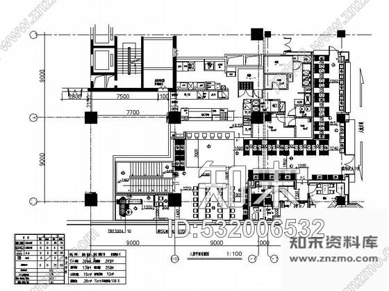 施工图山东某购物广场中心KFC装修施工图cad施工图下载【ID:532006532】