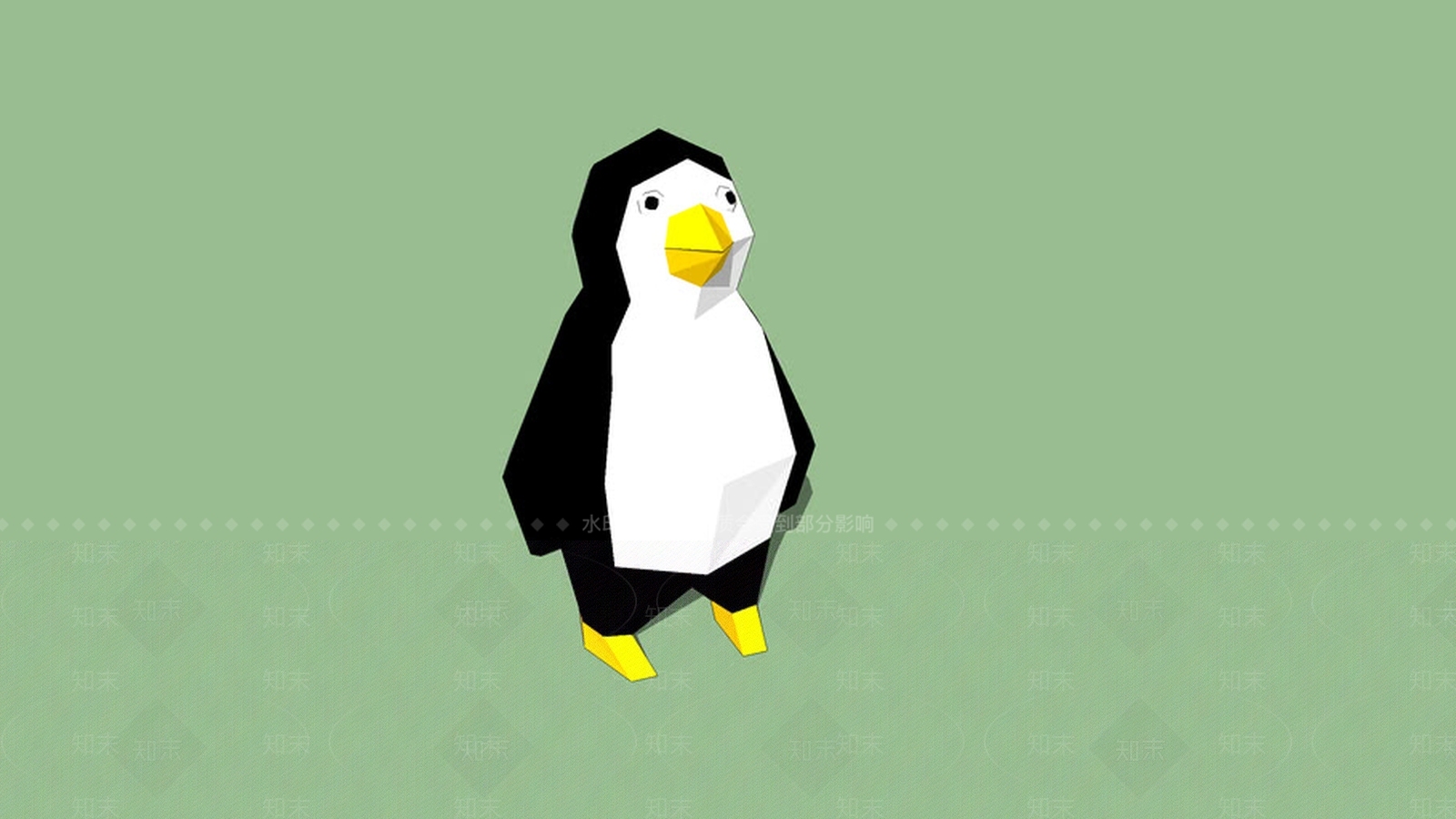 简单的企鹅SU模型下载【ID:1161784713】