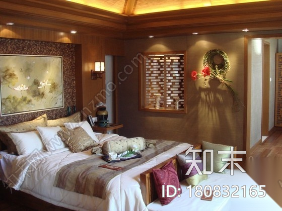 [沈阳]90平米泰式混搭宗教风格样板间施工图（含实景）cad施工图下载【ID:180832165】