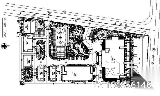 某厂区绿化规划平面图施工图下载【ID:164856146】