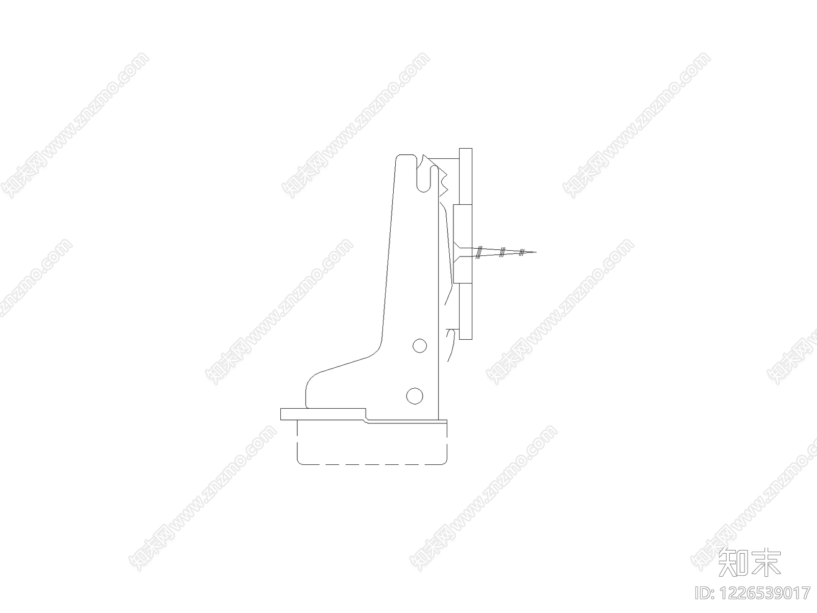 五金管件cad施工图下载【ID:1226539017】