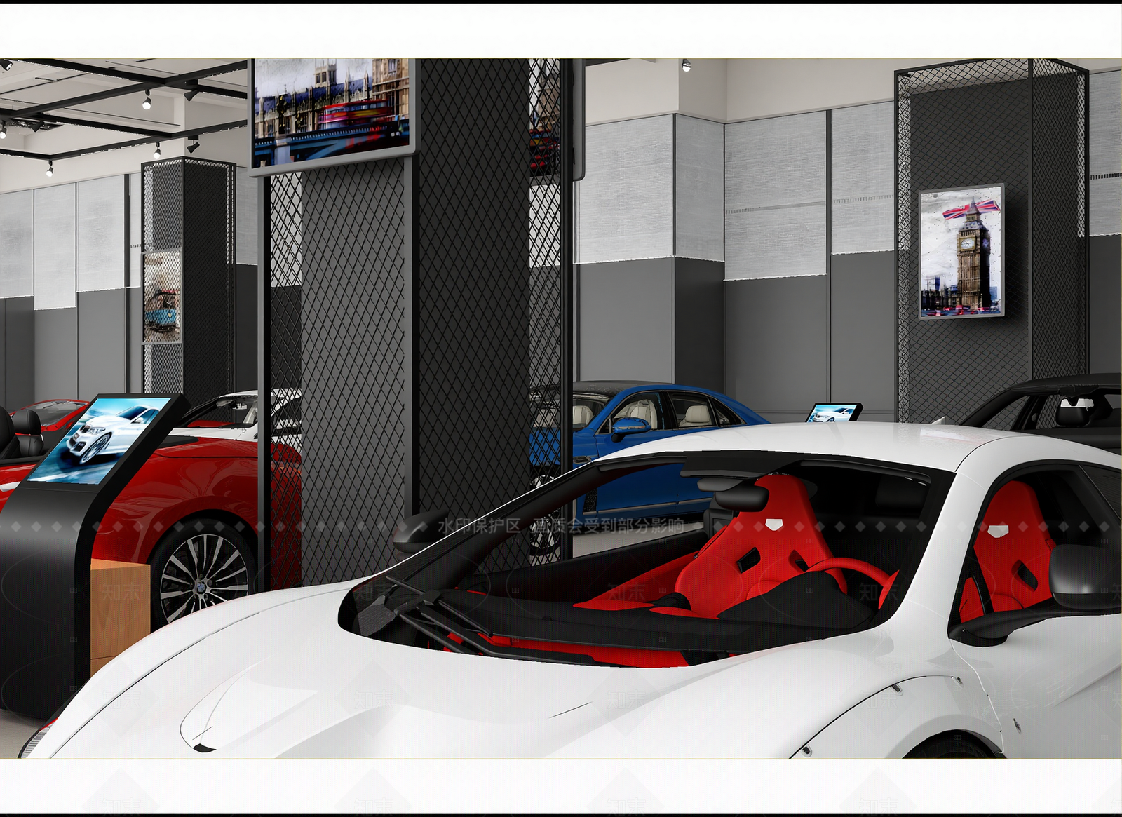 现代汽车展厅3D模型下载【ID:1214976247】