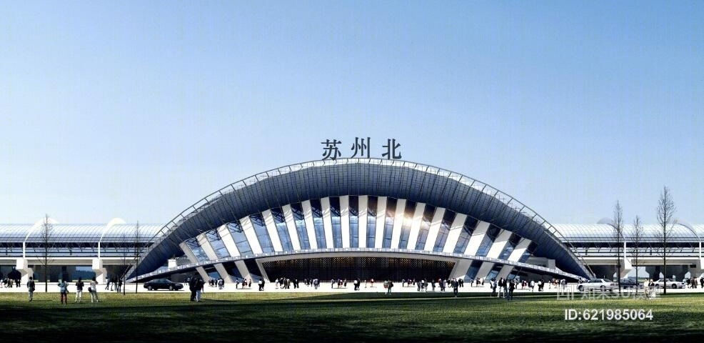 高铁站SU模型下载【ID:621985064】