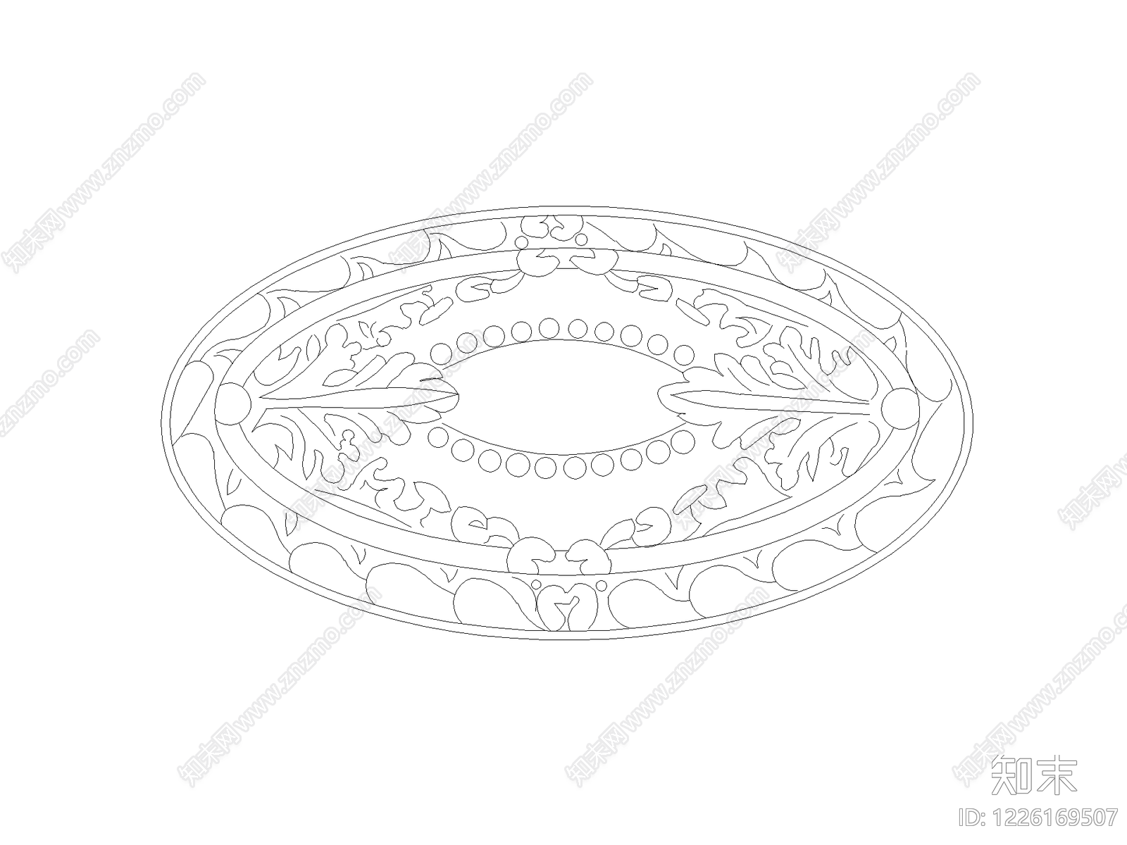 现代地面拼花CAD图纸