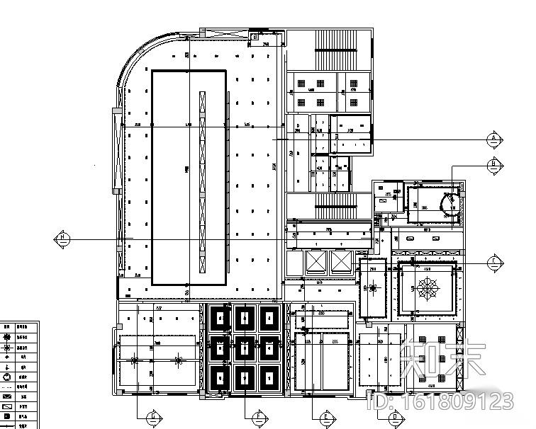 中式风格高档会所设计施工图（附效果图）cad施工图下载【ID:161809123】