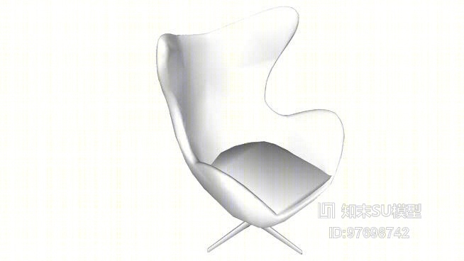 蛋壳椅SU模型下载【ID:97698742】