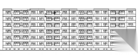 六层住宅楼建筑施工图cad施工图下载【ID:149550151】