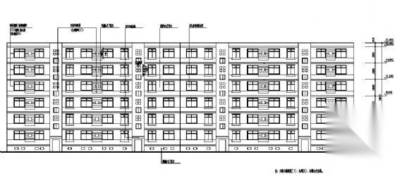 六层住宅楼建筑施工图cad施工图下载【ID:149550151】