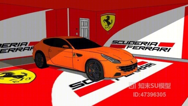 跑车SU模型下载【ID:517927133】
