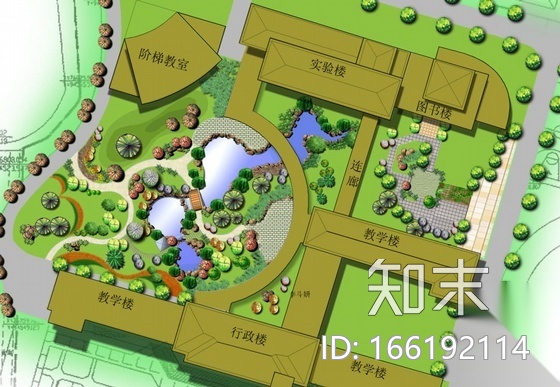 [台州]中学景观设计及施工全套图cad施工图下载【ID:166192114】