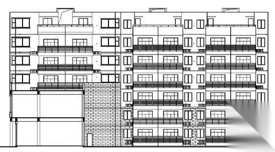 南昌某镇六层住宅楼建筑施工图cad施工图下载【ID:149851101】