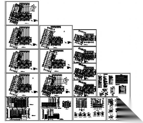 南昌某镇六层住宅楼建筑施工图cad施工图下载【ID:149851101】