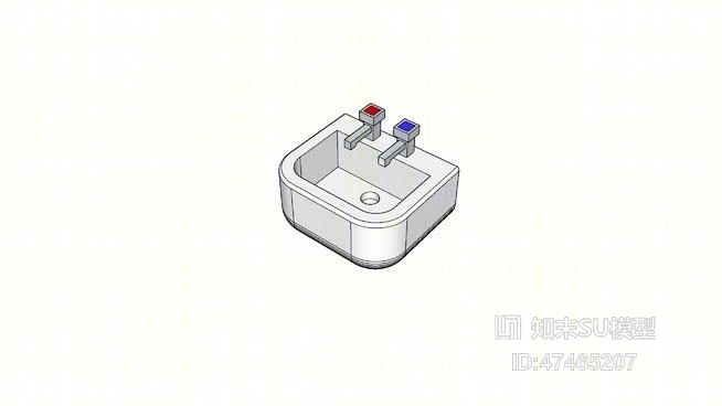 洗面盆SU模型下载【ID:718018567】