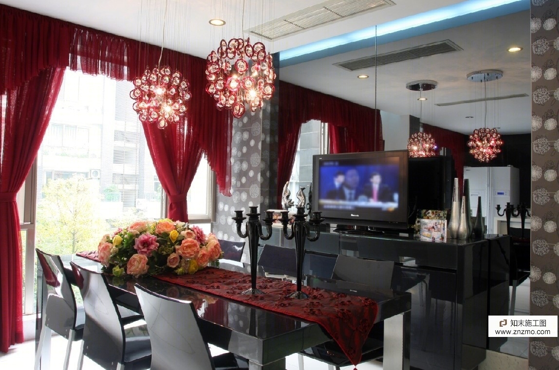 豪华复式样板房施工图（含实景）cad施工图下载【ID:56938674】