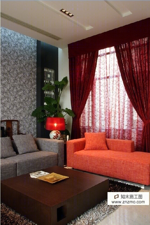 豪华复式样板房施工图（含实景）cad施工图下载【ID:56938674】