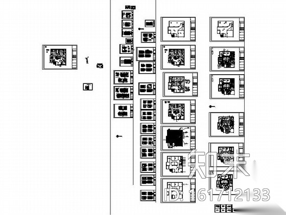 时尚女子美容会所室内装修图cad施工图下载【ID:161712127】