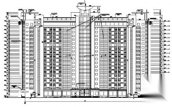 某市十八层医院住院楼建筑方案设计cad施工图下载【ID:151593155】