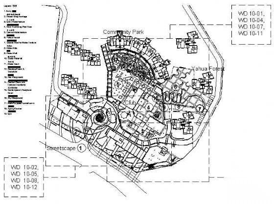 长沙花园小区一期景观设计施工图（三）施工图下载【ID:161117158】