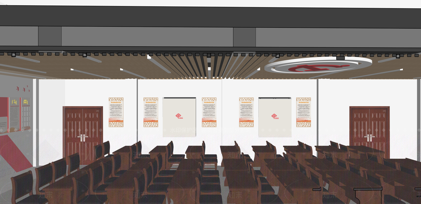 现代报告厅SU模型下载【ID:1216061028】