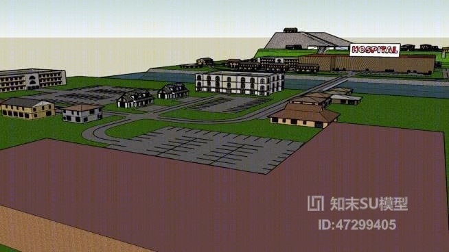 镇SU模型下载【ID:47299405】