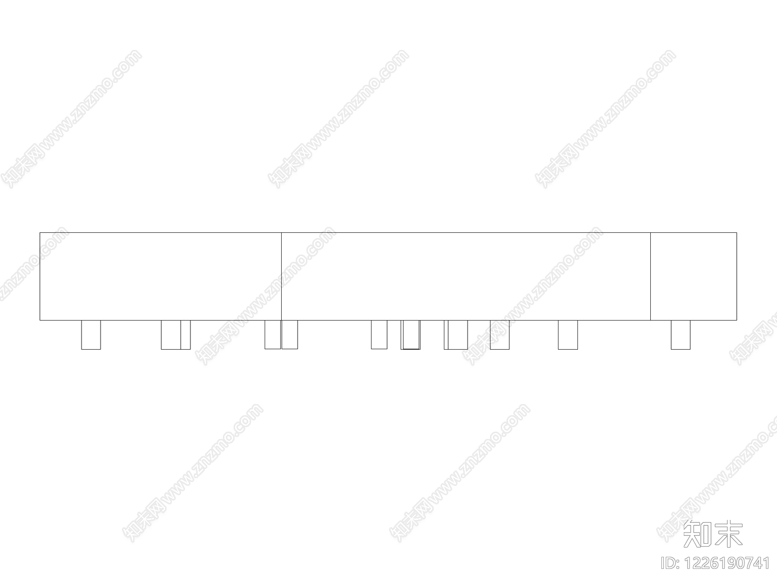 现代沙发CAD图纸