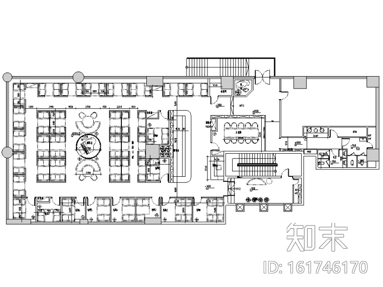 [新疆]现代中式风格上岛咖啡餐饮空间设计施工图施工图下载【ID:161746170】