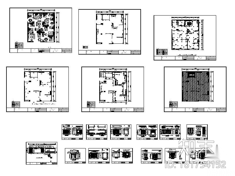 四川某中式家具专卖店cad施工图下载【ID:161754152】