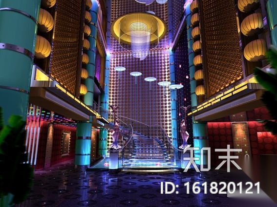 [杭州]某经典KTV装修图(含效果)cad施工图下载【ID:161820121】