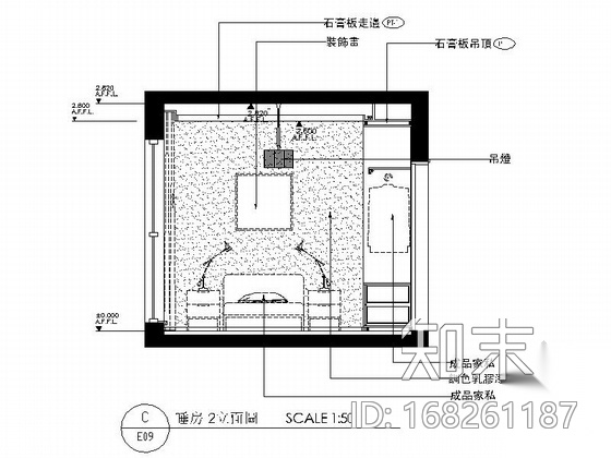 温馨浪漫现代风情四居室样板间CAD装修施工图（含效果）cad施工图下载【ID:168261187】