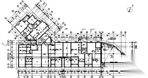 四川省御营山景1#楼建筑结构施工图cad施工图下载【ID:149848122】