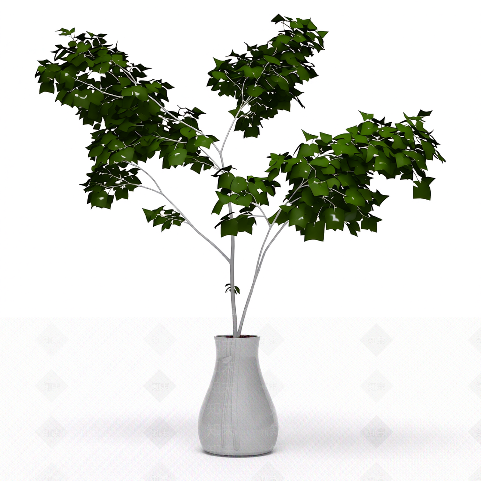 带盆绿植盆栽3D模型下载【ID:1206197310】