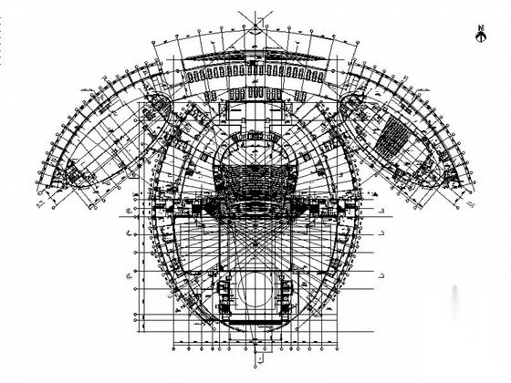 [福建]现代风格省级千人坐席剧院建筑设计施工图施工图下载【ID:160725124】