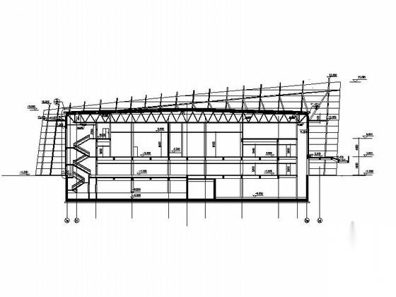 [福建]现代风格省级千人坐席剧院建筑设计施工图施工图下载【ID:160725124】