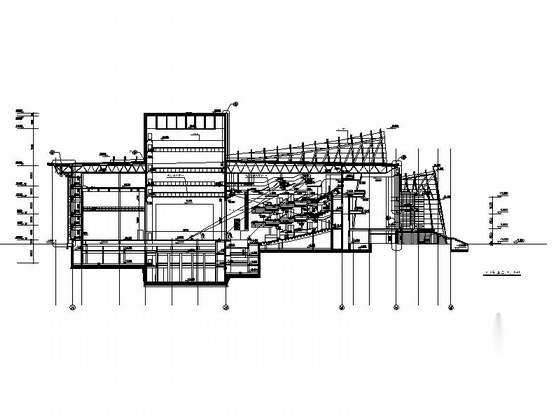 [福建]现代风格省级千人坐席剧院建筑设计施工图施工图下载【ID:160725124】