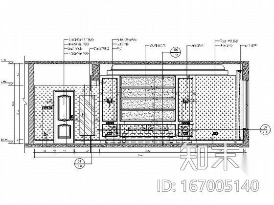 [广东]奢华酒店双人间客房室内CAD施工图（含效果）cad施工图下载【ID:167005140】