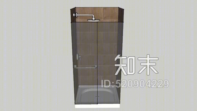 玻璃淋浴器SU模型下载【ID:520904229】