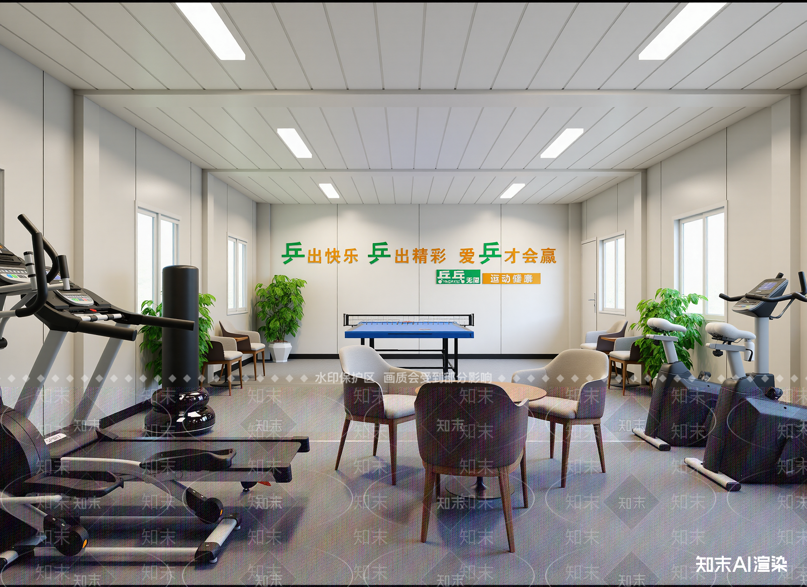 健身房3D模型下载【ID:1214013785】