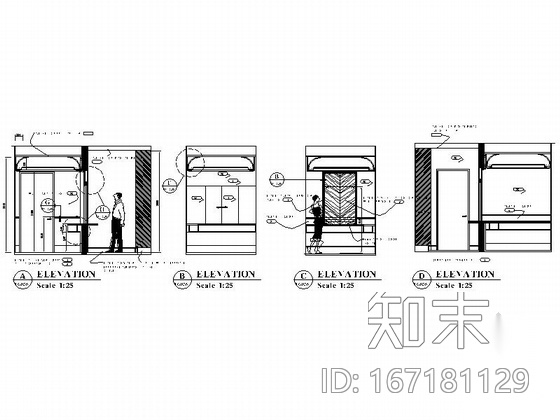 [广东]全球连锁尊贵五星级国际豪华酒店设计装修施工图cad施工图下载【ID:167181129】