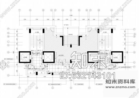 施工图浙江农民多高层公寓门厅电梯厅室内装修施工图施工图下载【ID:632143101】